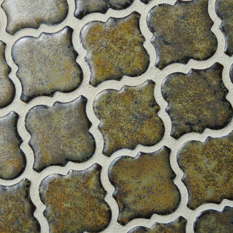 Hudson Tangier 2" x 2" Porcelain Grid Mosaic Wall & Floor Tile, Brownstone