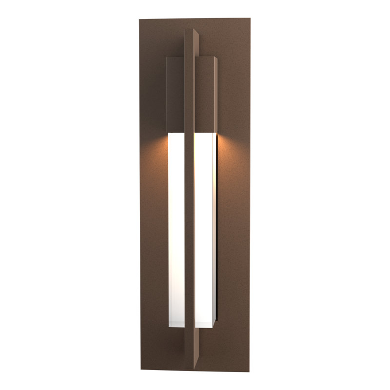 Axis 1 - Light Aluminum Outdoor Flush Mount, 15" H x 4.6" W x 2.9" D, Coastal Bronze