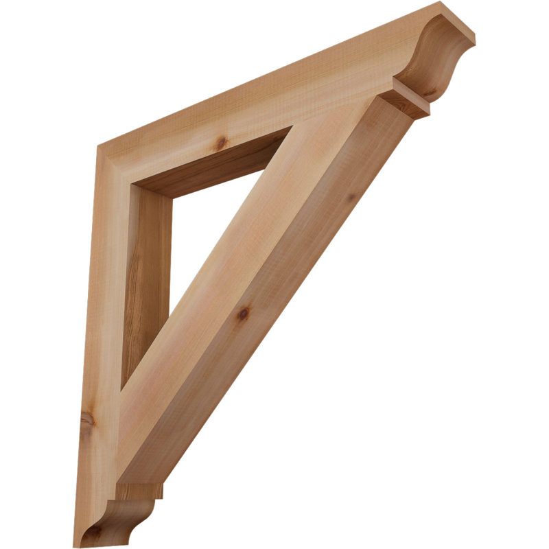 Support traditionnel, H 28 po x l 3,5 po x P 28 po, Cèdre rouge de l'Ouest (lisse)