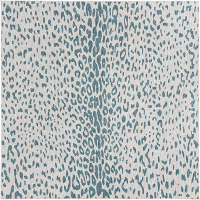 Teal Samburu Indoor/Outdoor Safari Rug