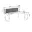 Noyer clair + bureau en bois massif en forme de L noir + fer-1848482730-1848482741