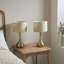 Teneyck 42Cm Brass Table Lamp Set