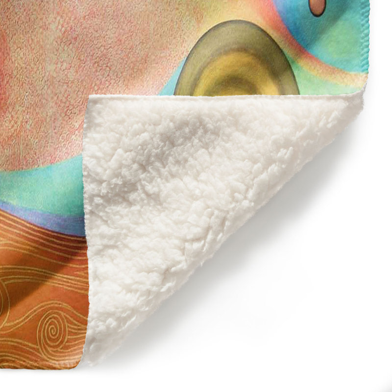 Couverture sherpa doux à cristaux liquides, l 51 po x L 60 po