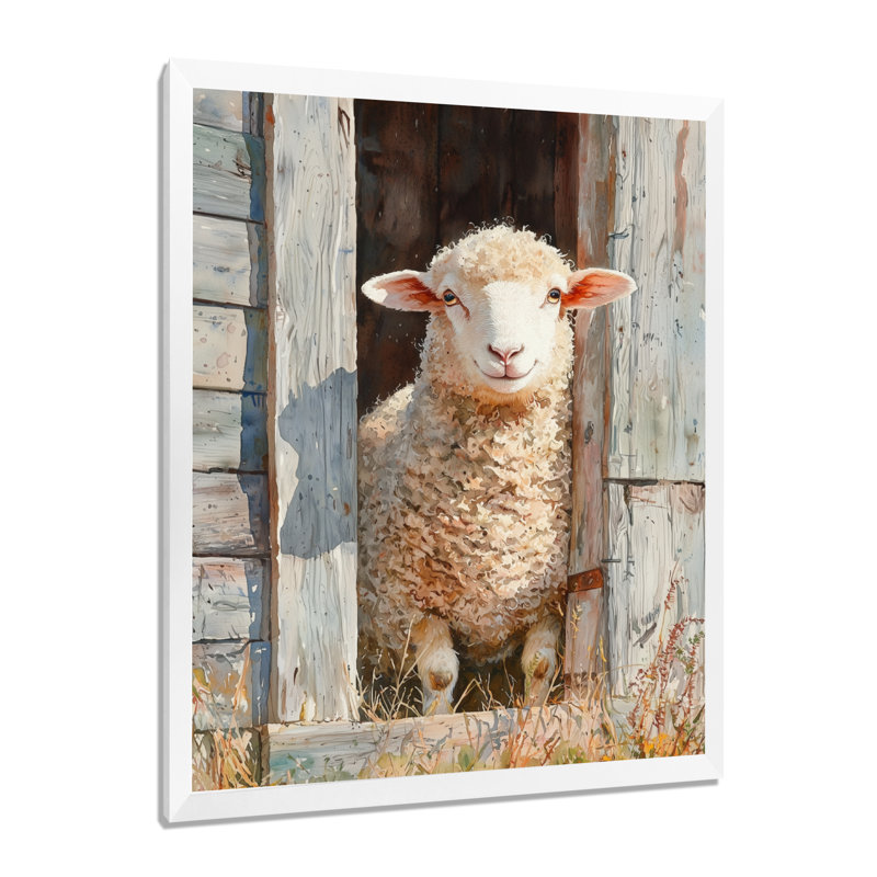 Donneisha - animaux, impressions sur toile, H 32 po x l 24 po, Reproduction encadrée d'une seule photo, Blanc