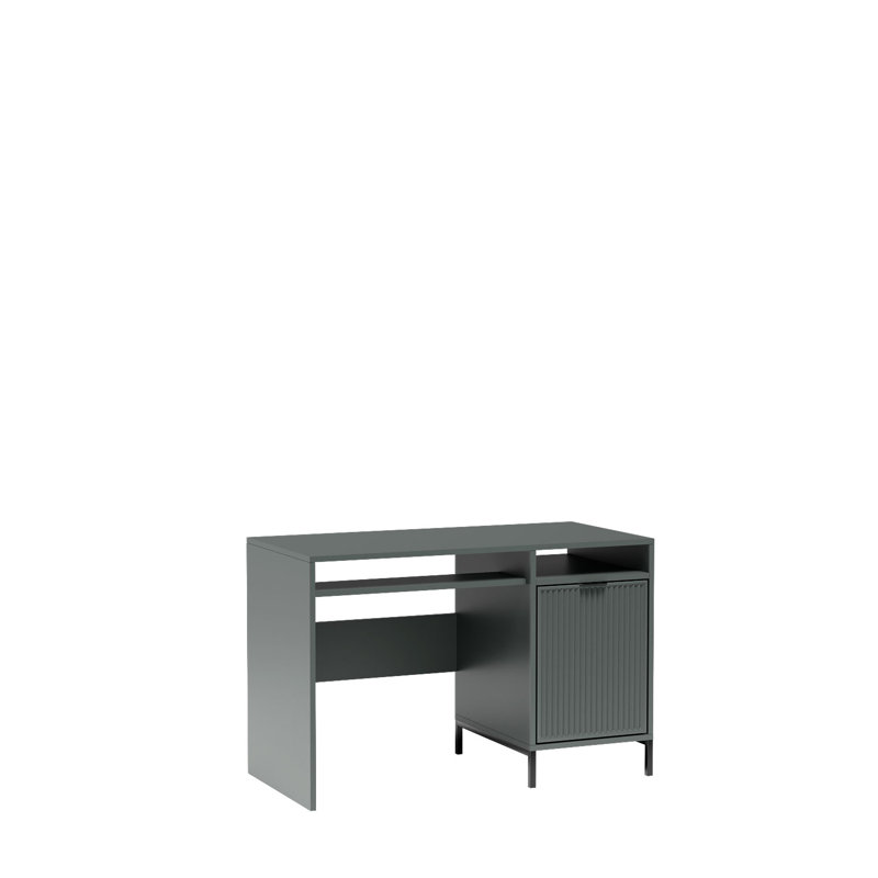 Linkastyles Metal Base Computer Desk, Stone Green
