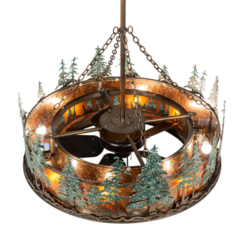 Tall Pines Downrod Ceiling Fan
