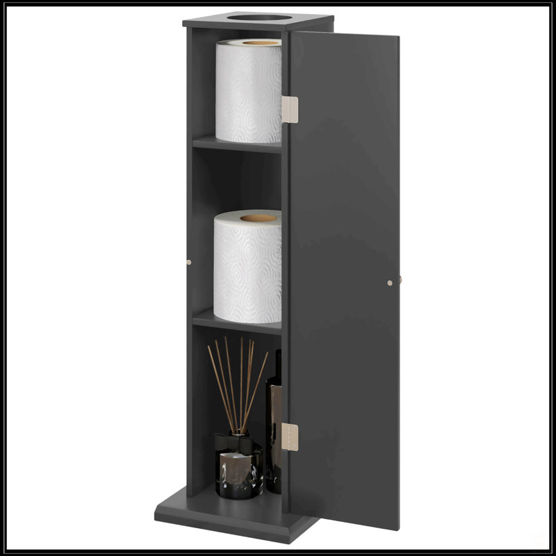Armoire à papier hygiénique, Noir
