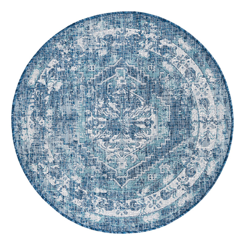 Susan Oriental Indoor / Outdoor Rug, Round 4'