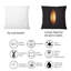 Coussin décoratif doré à motif de fruits tropicaux sur fond noir I-225870619