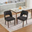Chaises de salle à manger en bois, chaise de salle à manger rembourrée en tissu moderne, chaise de salle à manger de style campagnard pour salle à manger de cuisine-818073761