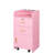 Fashionable Salon Cabinet For Items - 2 Drawers And 1 Modern Pink Cosmetic & Option