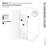 Solaris 30 in. x 78 in. Fully Frameless Radius Single Fixed Shower Panel-1490504716