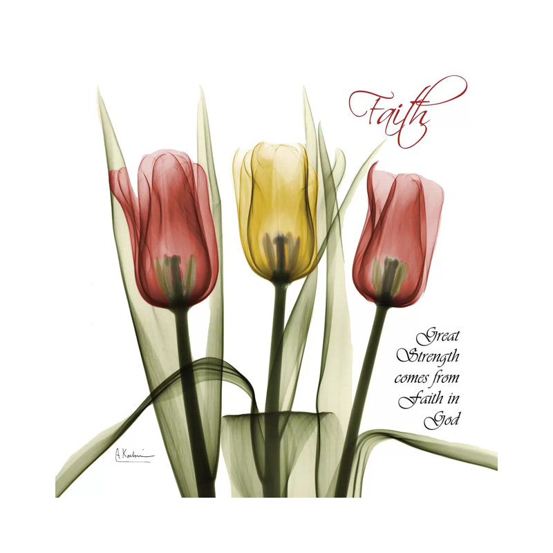 Faith Tulips by Albert Koetsier - Wrapped Canvas Print, 45.72 cm H x 45.72 cm W x 3.175 cm D