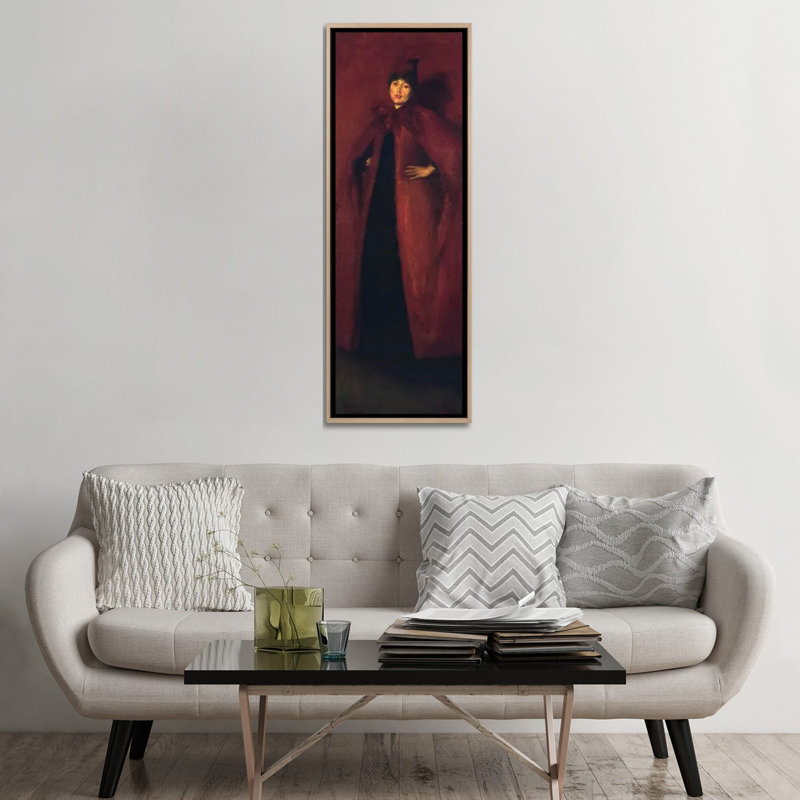 Harmony In Red Lamplight by James Abbott McNeill Whistler - 1 Piece Panoramic Wall Art on Canvas, Does Not Apply