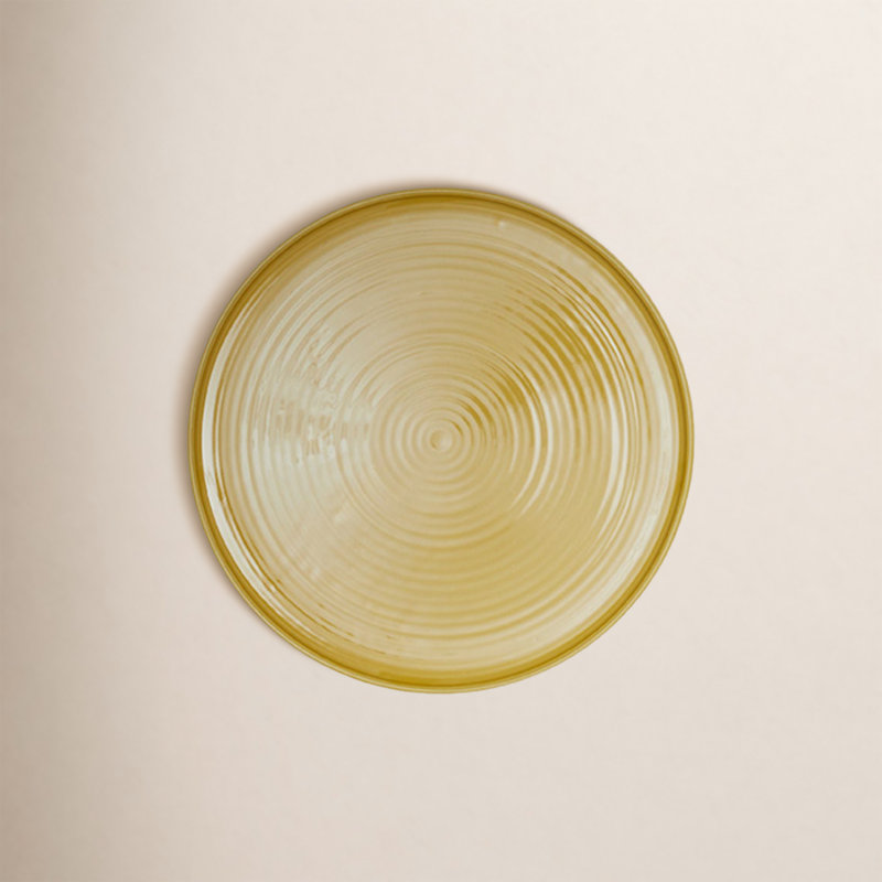 Stoneware Platter, Mustard