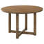 Modern Round Dining Table with X-Cross Base