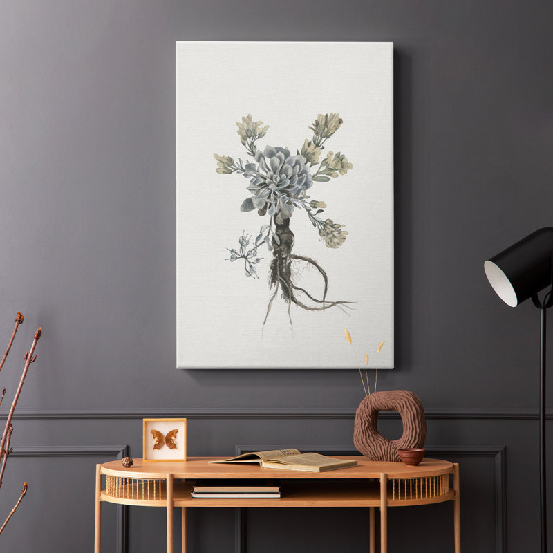 Imprimé floral rétro CCX - galerie Cavas, H 18 po x l 12 po