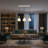 Adjustable Height Valencia 3-Light Modern Bell Kitchen Island Pendant