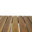 Table d'appoint d'extérieur pliante en bois, naturel