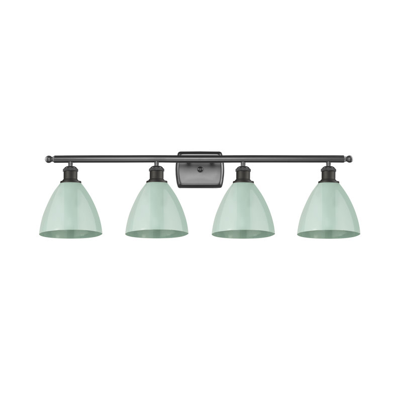 Amylee 4 - Light Dimmable Vanity Light, Seafoam, Oil Rubbed Bronze