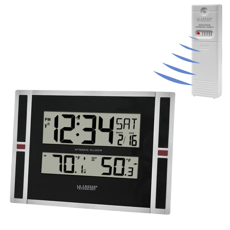 8.54'' Wireless Outdoor Clock Thermometer