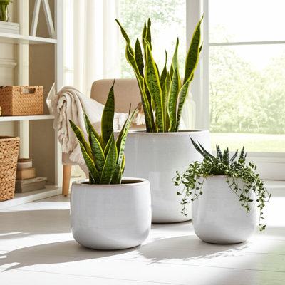 Aedin 3 Piece Dalet Ombre Planters