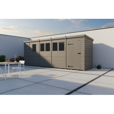 18x7 Pent Composite Shed