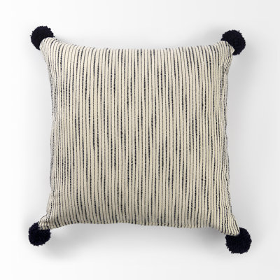Pom-poms Reversible Throw Pillow