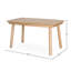 Table de salle à manger à rallonge 55 "/ 75" Joy