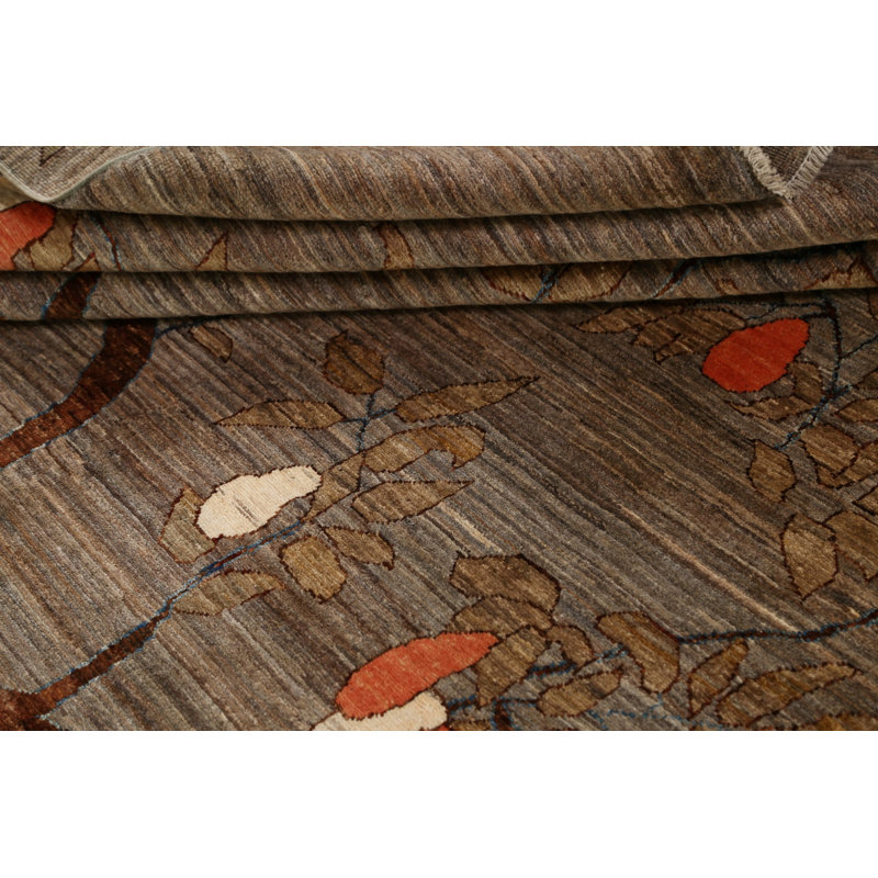 Vegetable Dye Abstract Oriental Area Rug 7x10