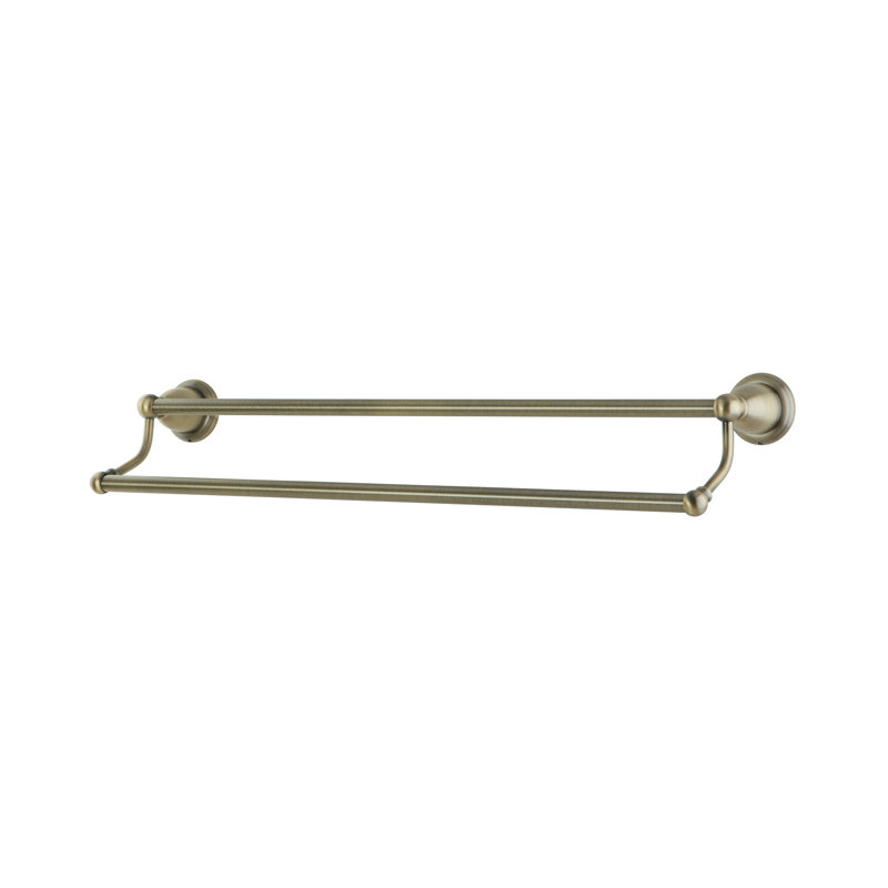 Heritage New Orleans Double 24" Wall Mounted Towel Bar, Satin Nickel