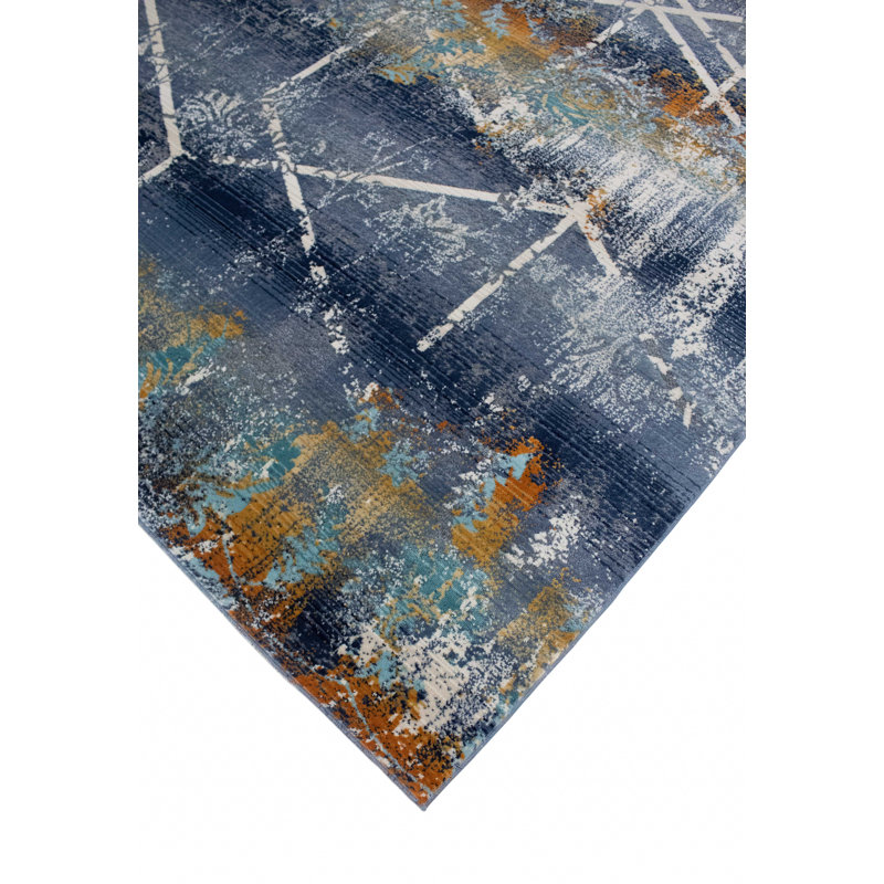 Zermeno Abstract Indoor Rug, Rectangle 10' x 14'