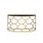 Eckel Contemporary 54"L Console Table with Half-Moon Style in Gold and Black