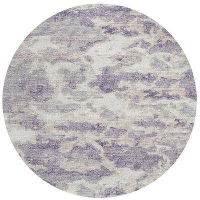 Washable Abstract Indoor / Outdoor Rug