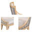 Chaise rembourrée avec garniture cloutée
