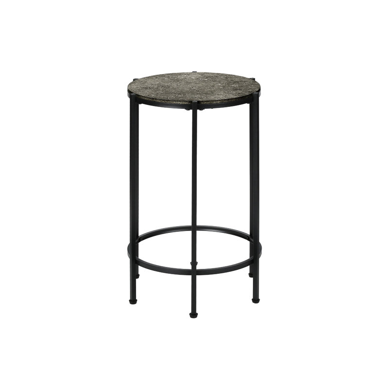 Accent Table, End, Round, Side Table, Small, Lamp, Living Room, Bedroom, Nightstand, Contemporary, Black