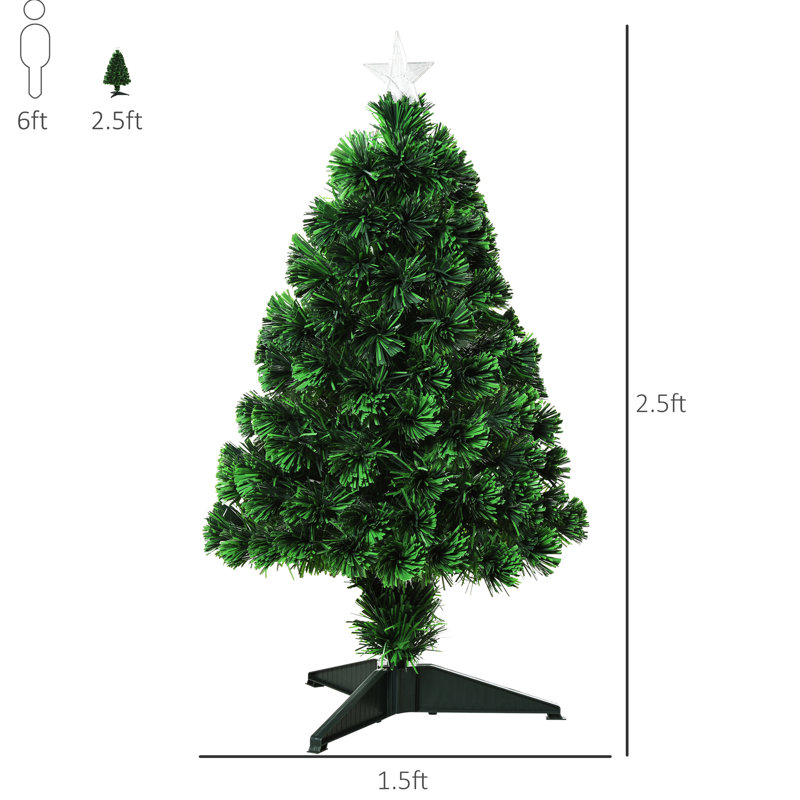 Arbre de Noël artificiel 85 avec 85 lumières DEL 85 branches et base