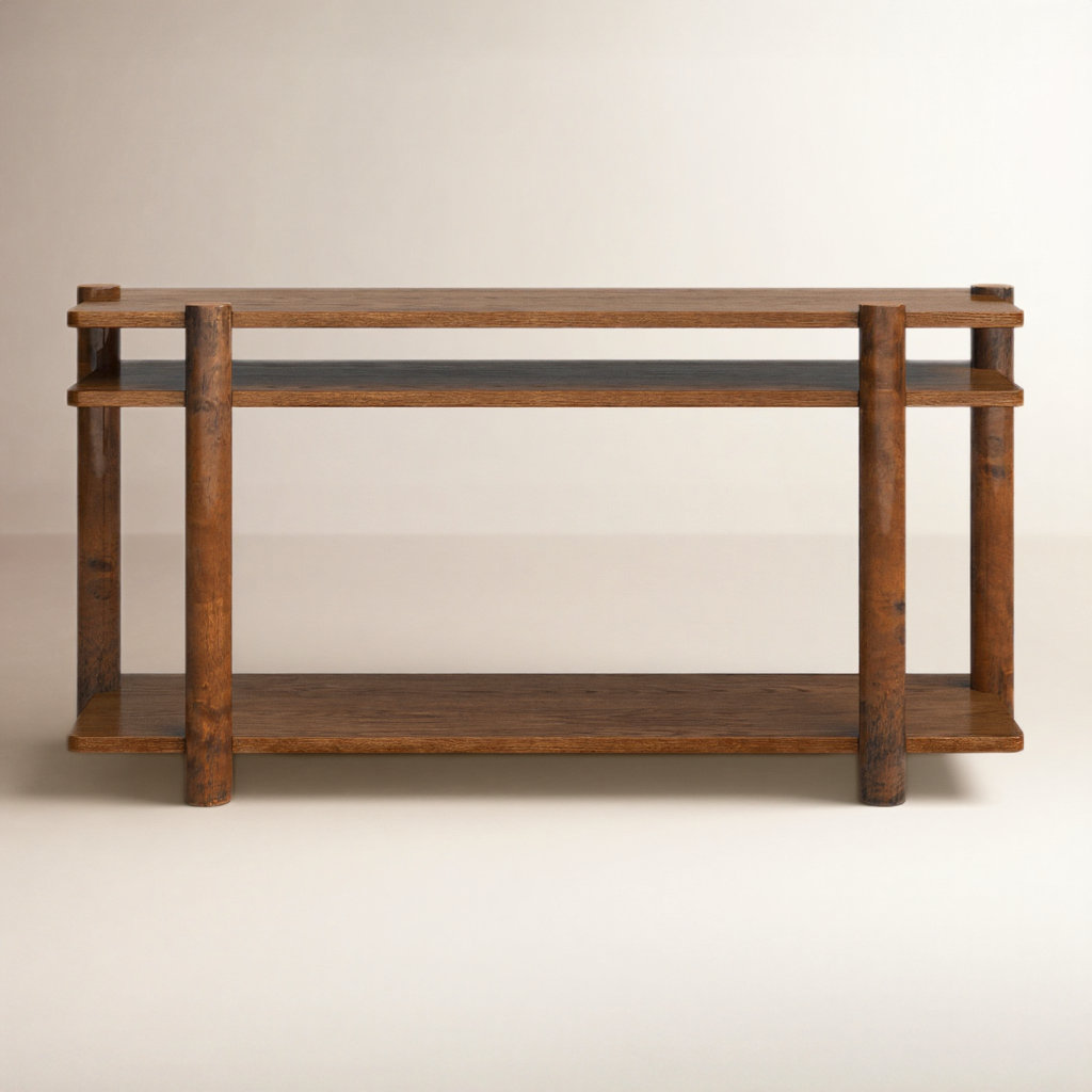 Hepburn 60" Console Table, Medium Oak