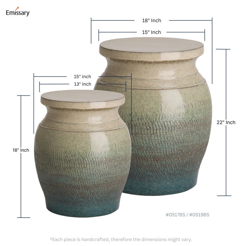 Koji Garden Stool, Bayside Green