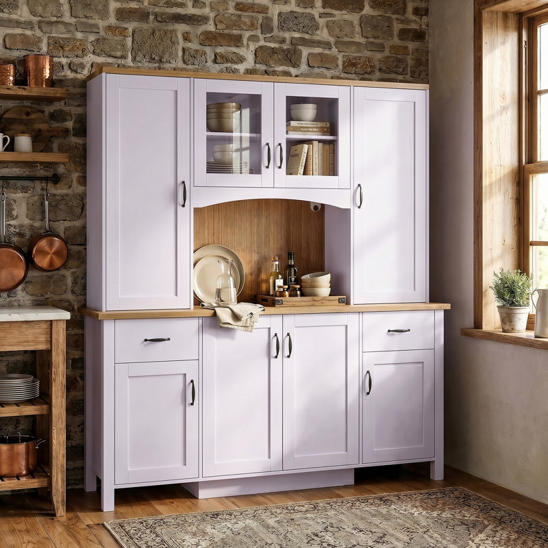 78.7" H Massive Storage Dining Hutch For Kitchen & Living Room