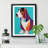 Basset Hound Abstract - Single Picture Frame Print-1849589924-1849589925