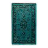 Fine Vibrance One-of-a-Kind 3' 2" X 5' 3" Hand Knotted Area Rug