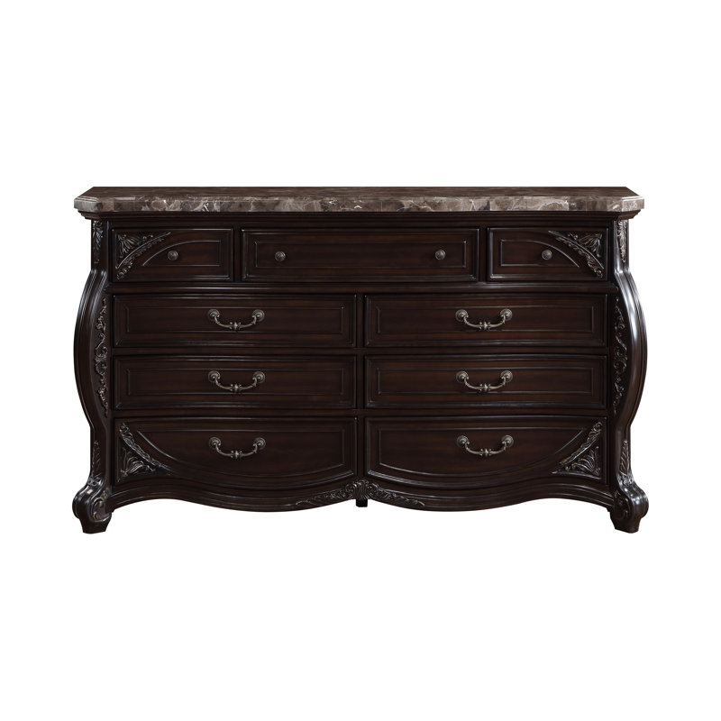 Palazzo Marina 9-Drawer Solid Wood Dresser