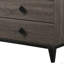 Commode à finition en faux marbre et dessus en chêne gris Avantika (commode) Avantika