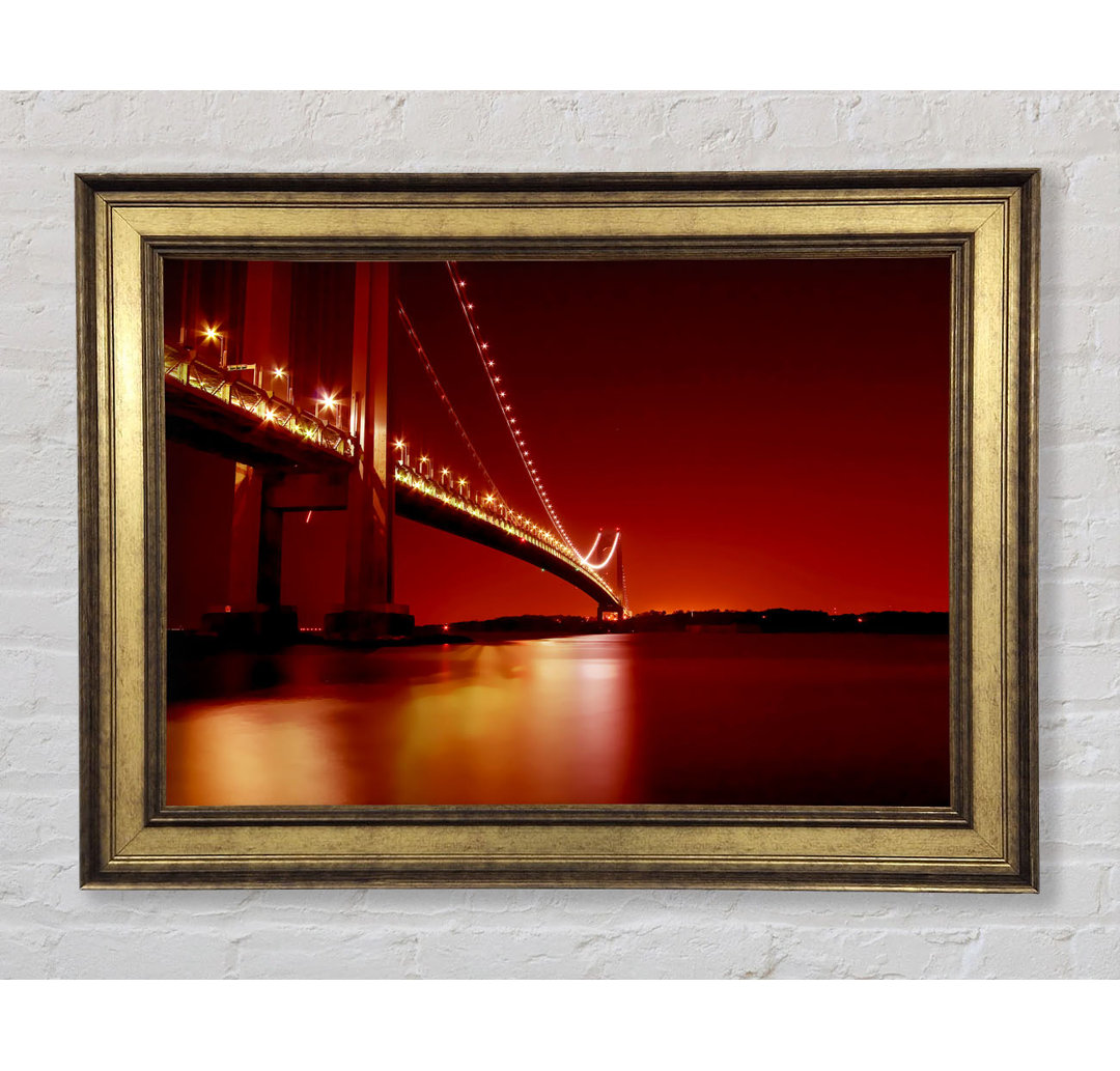 Die Golden Gate Bridge Orange - Einzelner Bilderrahmen Kunstdrucke