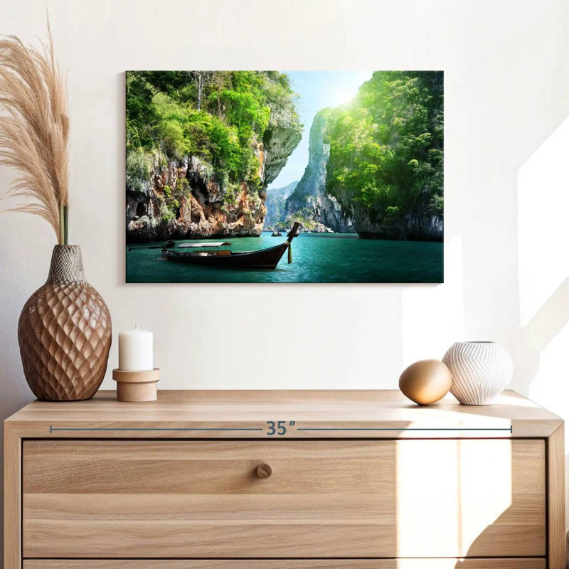 Mehar Koh Hong Island Boat, 8" H x 12" W