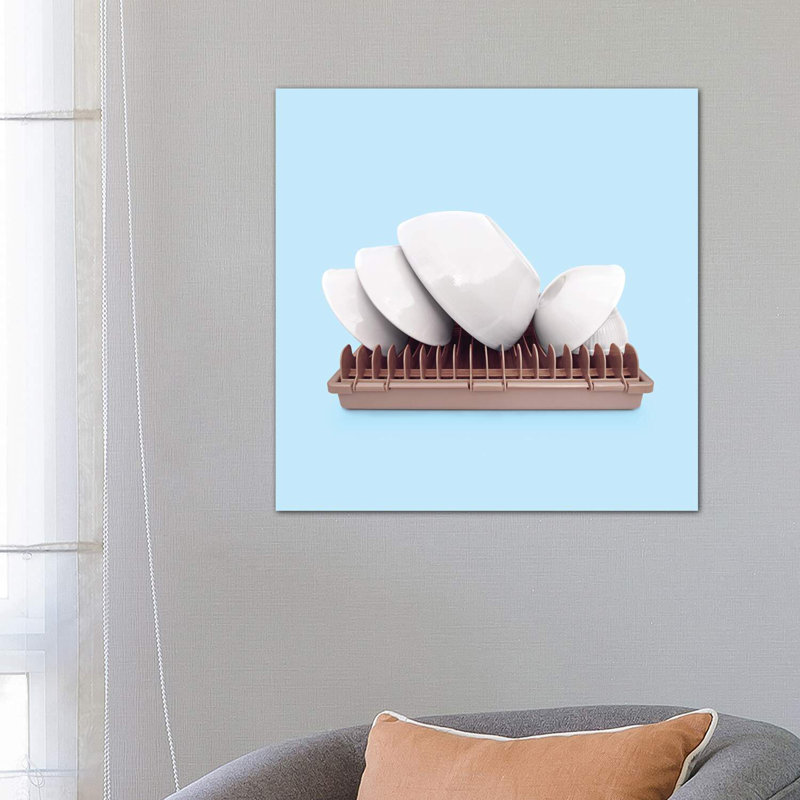 Sydney Plates by Paul Fuentes - Print on Canvas, No Framed, 45.72 cm H x 45.72 cm W x 1.91 cm D