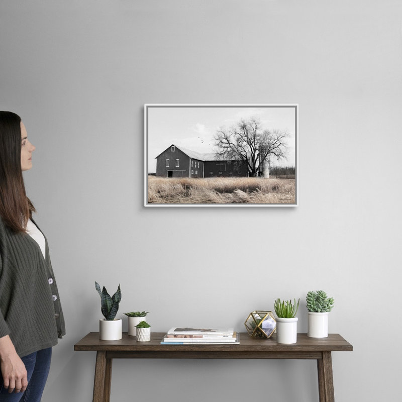 « Ohio Fields II » par Lori Deiter-reproduction de photo sur toile, Cadre blanc, H 18 po x l 26 po x P 1,75 po