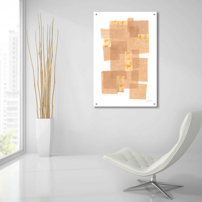  «Building Blocks III» par Courtney Prahl, art mural en verre acrylique, 16 po x 24 po