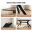 Ensemble de table à manger extensible 5 pièces (55" à 71") pour 4 personnes, comprenant une table rectangulaire et 4 chaises.-2042582404-2042582405
